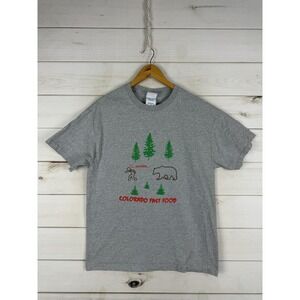 Colorado Fast Food Shirt Mens Large Gray Tennessee River Funny Graphic Tee Dad